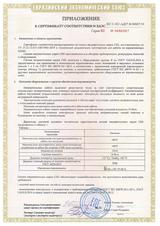Приложение 1 к сертификату соответствия ЕАС секции нагревательные СН2-18
